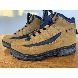 Hi-Tec Boots Lady Trilogy Hiking Boots Womens Size 6.5 Tan and‎ Green Model 5303